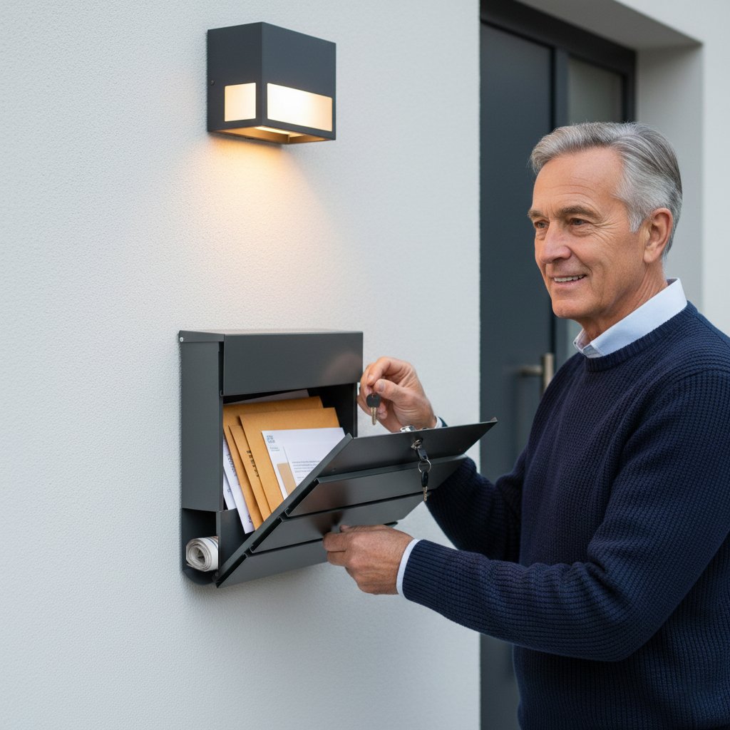 Galvanized Steel Mail Box | Secure Wall-Mounted Storage - Image 2