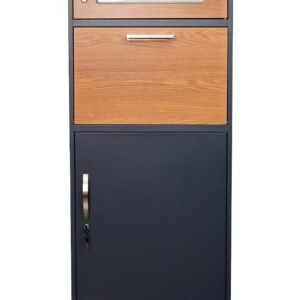 Anti-theft outdoor parcel drop box made of galvanized steel