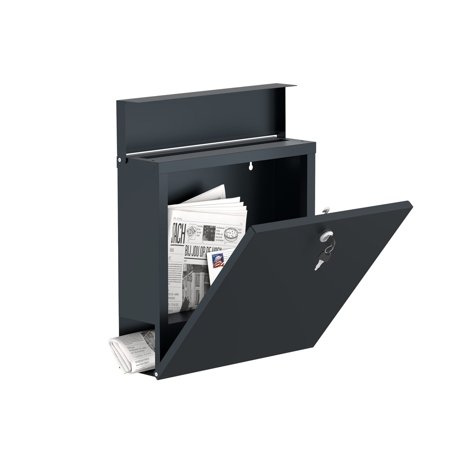 Secure Wall Mounted Letterbox | Sentinel Series Mail Storage - Image 3
